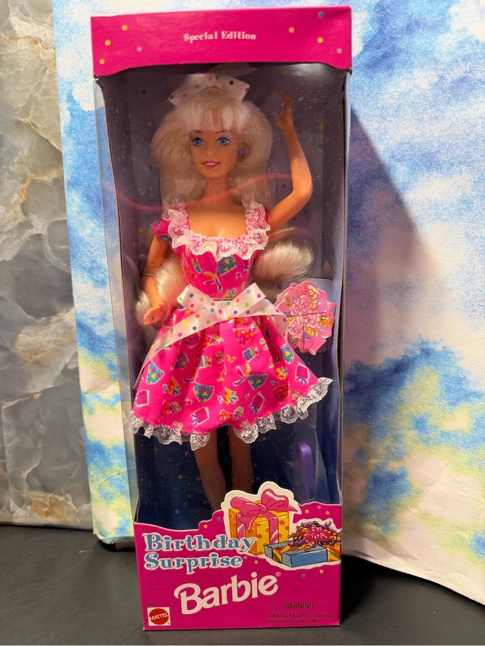 Barbie Birthday Surprise Doll in Bright Pink Party Dress